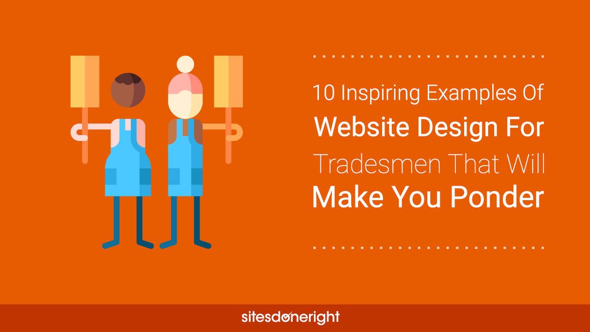 If you want an inspirational list of trades #webdesigns to get your creative gears ⚙ in motion - look no further!

Draw ideas from things that have worked well from some key players ✨as well as common mistakes to avoid. #SitesDoneRight #Marketing

bit.ly/34C2axy