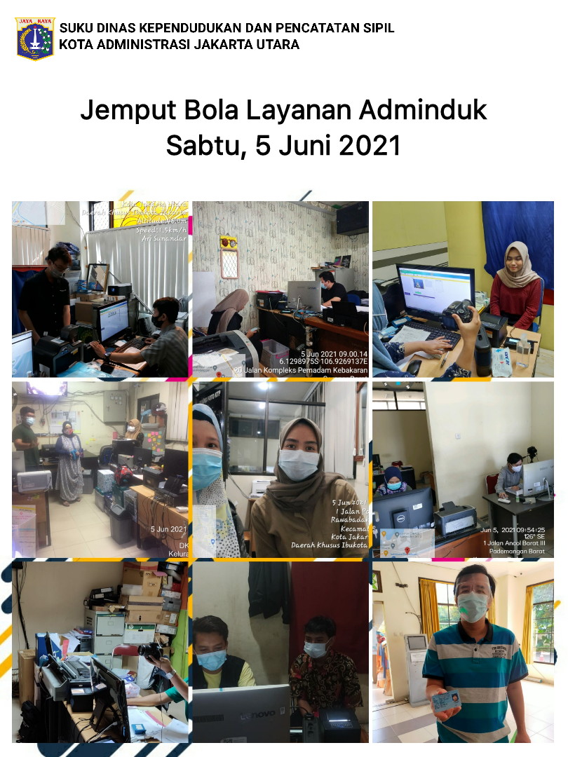 dukcapiljakarta's tweet photo. Sabtu (5/6) Sudin Dukcapil Jakarta membuka layanan pada hari sabtu  di setiap kelurahan se-Jakarta Utara sampai Sabtu 26 juni 2021
°
°

@aniesbaswedan
@arizapatria 
@dkijakarta 
@dukcapiljakut 
@kominfotik_ju 
°
°
#DukcapilInfo 
#Dukcapilbisa https://t.co/nJMjbPeTlN