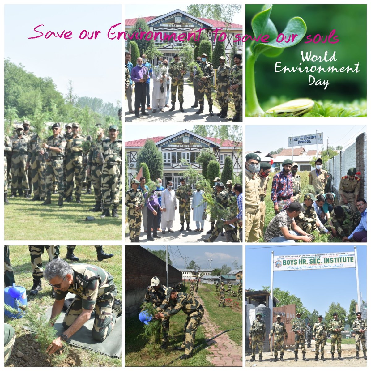 EHandwara's tweet photo. Plantation drive carried out by "साहसी सत्तासी"
#WorldEnvironmentDay
#green india
#green future https://t.co/mGw3OrYUQs