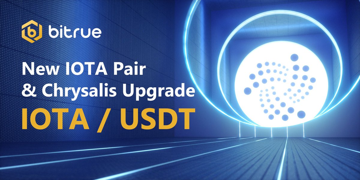 BitrueOfficial's tweet image. Bitrue now supports the $IOTA Chrysalis upgrade!

This means that deposits for IOTA are back online again, and as an extra bonus, we&apos;re adding a $USDT trading pair on June 7 to join the existing $BTC and $XRP pairs 
Smiling face with halo @iota

Details: bit.ly/3uV226R