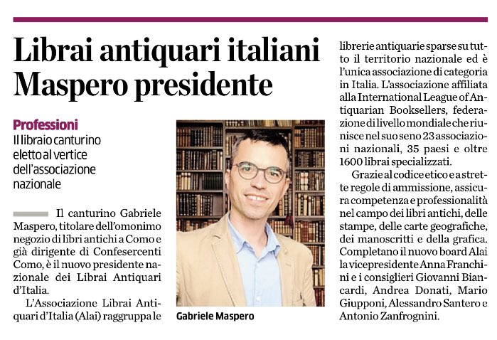 alai_it's tweet photo. La Provincia di Como #Economia #libriantichi 5.6.2021 https://t.co/mLZWJa3uL5