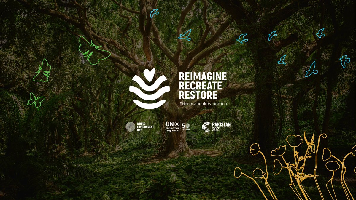 Join us for the LIVE📺 #WorldEnvironmentDay event from global host Pakistan! Follow the #GenerationRestoration action: youtube.com/watch?v=W9HTmu…