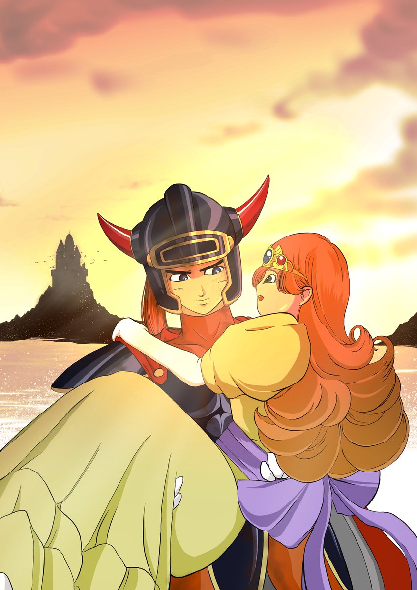 水口千旗 S Tweet ドラクエ名場面ファンアート ドラゴンクエスト1より ローラ姫救出 先日のドラクエ35周年に ドラクエ愛が呼び起こされて 会心の1枚を描いてみました ドラゴンクエスト ドラクエ Dq35th ドラクエ好きさんと繋がりたい イラスト