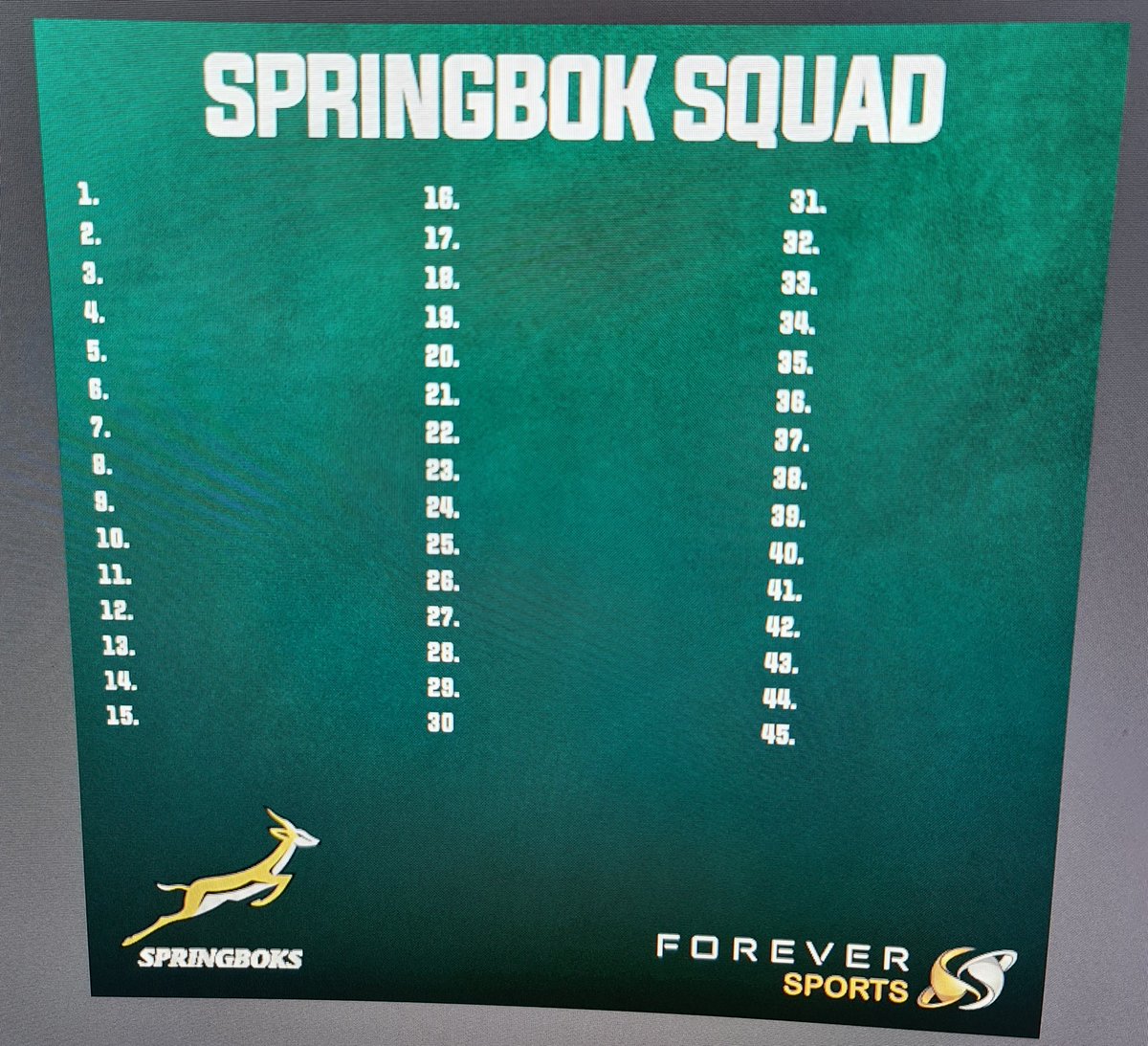 SteviePSport's tweet photo. Just a few more hours to go😍 #Springoks #SpringbokSquad #SSRugby https://t.co/y5fbjxEvtp