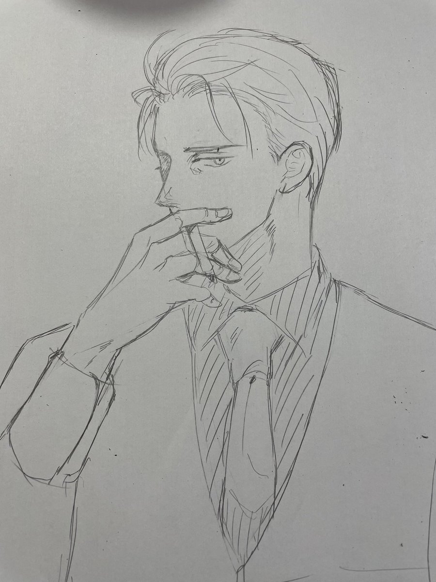 Natsu 1日1イケメンを自分に課したため 時間がないので焦って描いてしまった 大好きなヨネダコウ先生の矢代模写 似てない 筋肉とか手とかの描き方全てに色気がすごい 台詞回しとかも最高で好き 1日1イケメン ヨネダコウ お絵描き好きな人と