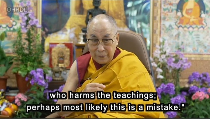 Choongs4's tweet photo. His Holiness #DalaiLama reverses his view on Dorje Shugden.

#Tibet
#Tibetans
#Reuters
#AFP
#CNN
#LeMonde
#NewYorkTimes

https://t.co/MGQMcwOYQg https://t.co/5pnIVomVQE