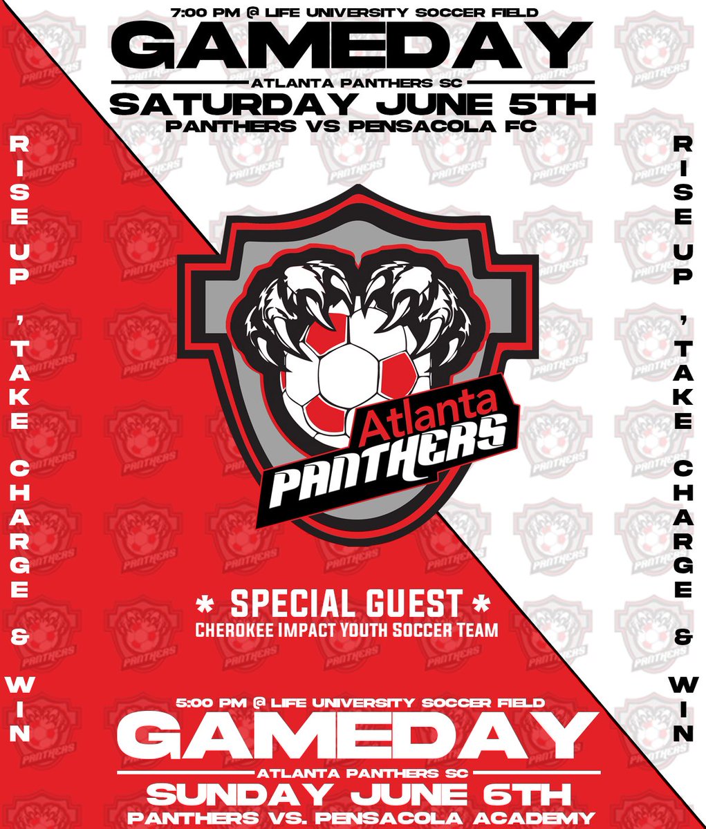 AtlaPanthers's tweet photo. News 🚨 Come &amp; Check Out The Lady Panthers!  🔥⚽️#2021soccerseason #atlantapanthersoccer #riseuptakechargeandwin #GameDay #shepanthers #uwsoccer #woso #georgiasoccer #atlantasoccer🐆⚽️🏟 https://t.co/pLRNanPCRd