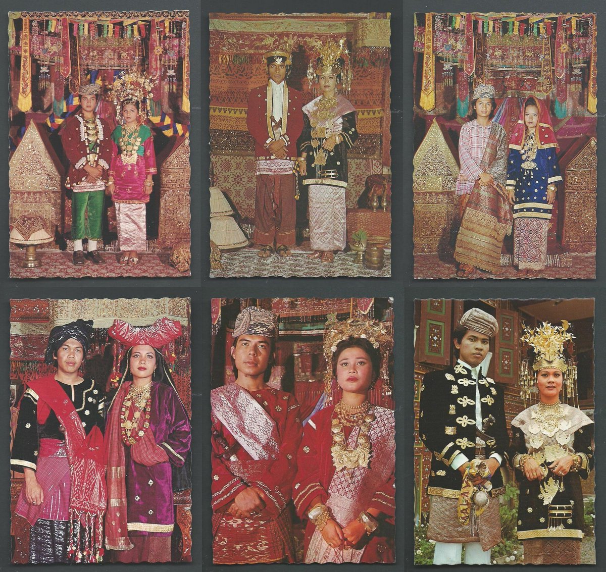 potretlawas's tweet photo. Pengantin-pengantin Minangkabau dalam kartu pos cetakan sekitar akhir 70-an. Rancak bana! https://t.co/XTOJ5hXSzw