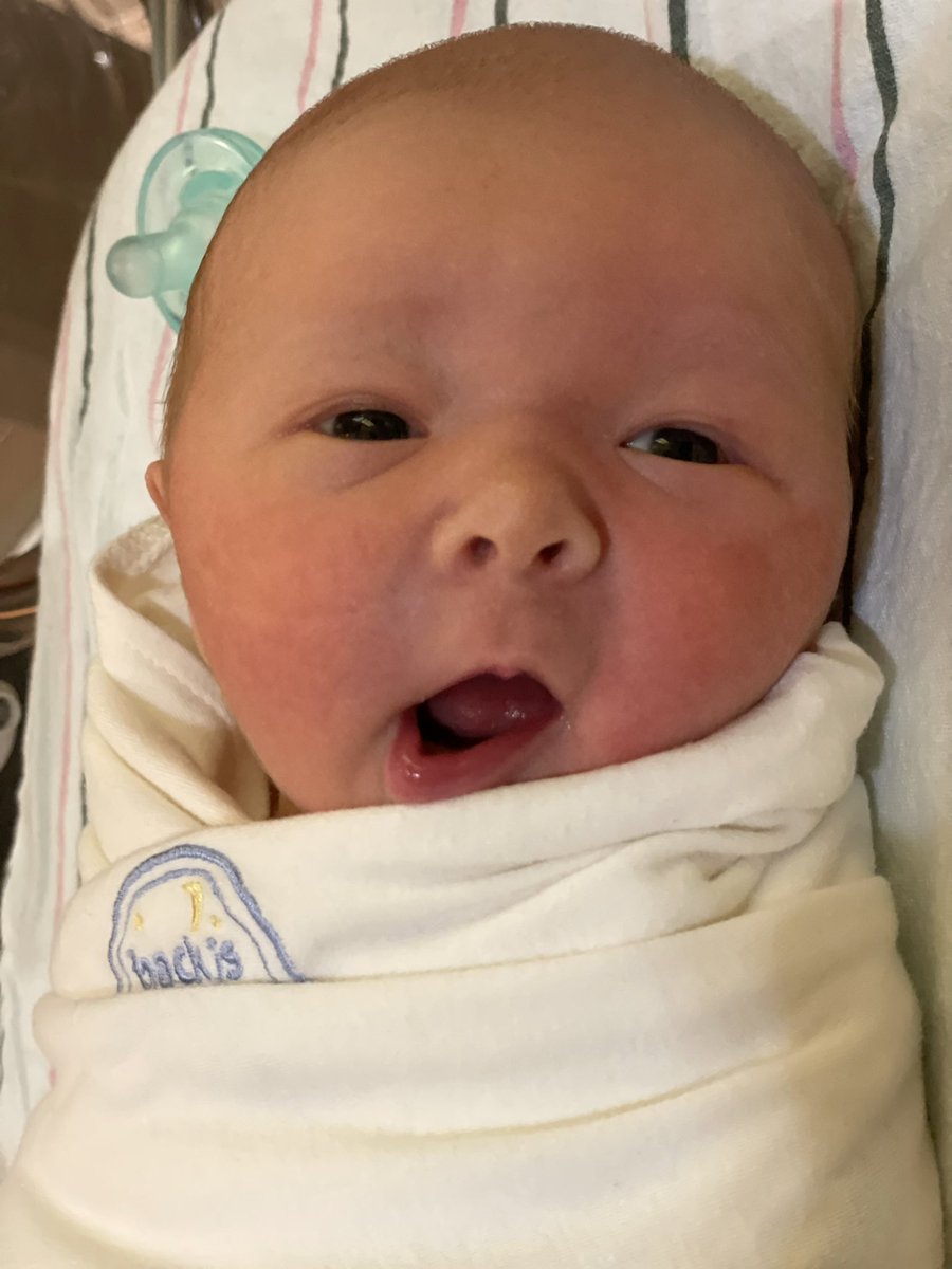 imKyleHuff's tweet photo. @arlowhite - meet our son Arlo!  Really enjoy listening to you call EPL matches for @NBCSportsSoccer, so we borrowed your name. Turns out you share a birthday too!  Born 06-02-21. https://t.co/OrFXTxXlfp