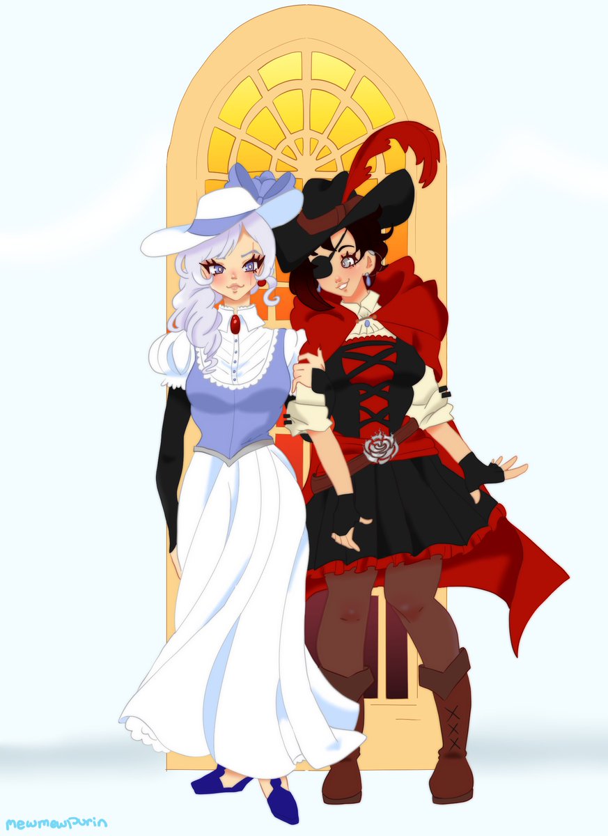 MewMewPurin's tweet photo. Day 4 of @whiteroseweek
Prompt: Pirates AU
#WhiteRose #RWBY #RWBYfanart #WeissSchnee #RubyRose #WhiteroseWeek #RubyxWeiss https://t.co/6i0BKWltff