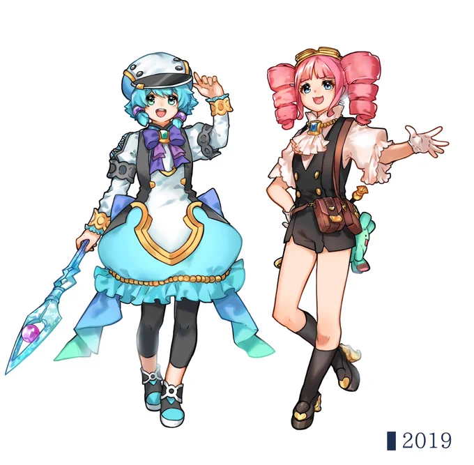 約2年前のキャラデザを今の絵柄でリメイクしてみた②
今回はちっちゃい2人
←2019     2021(今)→ 