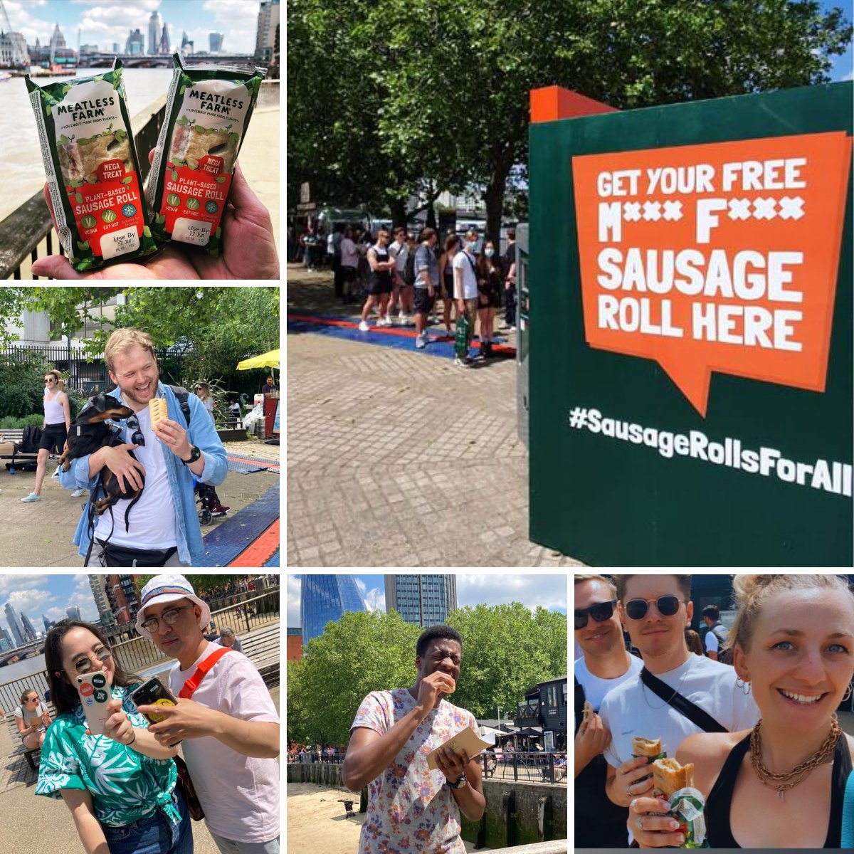 MeatlessFarm's tweet photo. Our new M...F.... sausage rolls be going down very nicely 😋
#SausageRollsForAll
#SausageRollDay https://t.co/eq2PzuDisg
