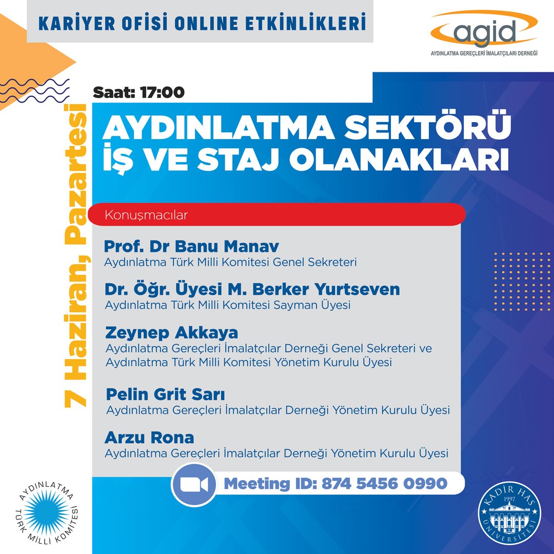 Aydınlatma sektöründe iş ve staj olanakları konulu etkinlik duyurusu...