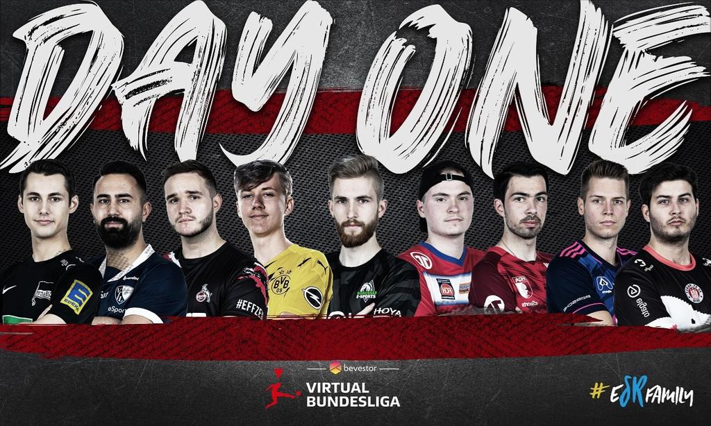 Day 2 of the 1v1 Virtual Bundesliga Grand Final begins and we are proud of everyone of our #eSRfamily players participating.

Everyone of them already won big in this season because of their good personal &amp; sportive development.

We celebrate <a href="/vbl_official/">VBL | WOW VIRTUAL BUNDESLIGA</a> @EAFIFAesports 
#eSR