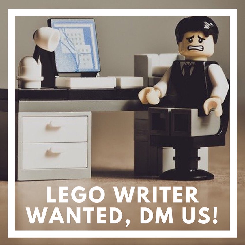 We’re looking for an enthusiastic person to contribute LEGO articles to our website. DM us or share this post with someone who may be interested 🙂