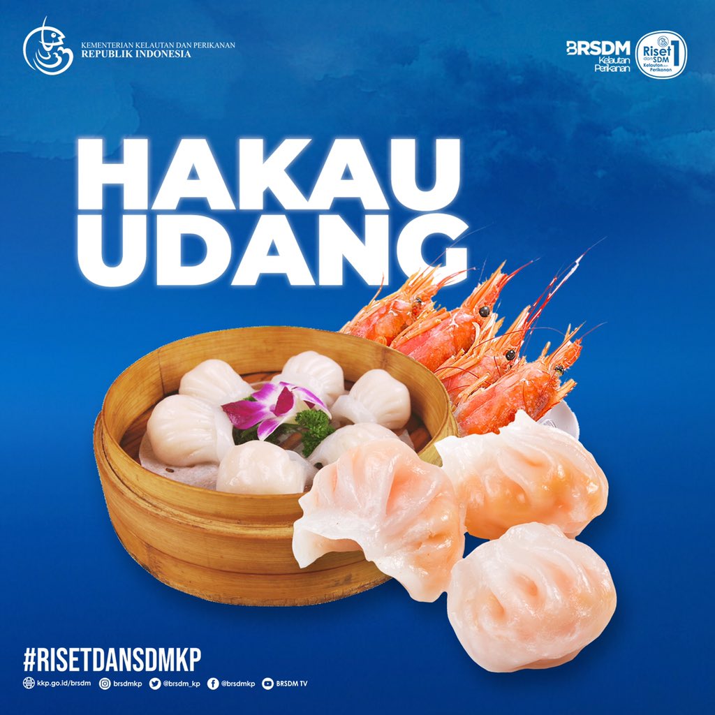 #SobatBahari, sudah pernah coba membuat Hakau belum? Hakau adalah salah satu jenis dimsum dengan jenis kulit yang transparan dan bentuknya mungil serta diisi dengan udang. #KKPRebound 
#RisetdanSDMKP #MenteriTrenggono
#MenteriKKP
#resepmasakan 
#hakau