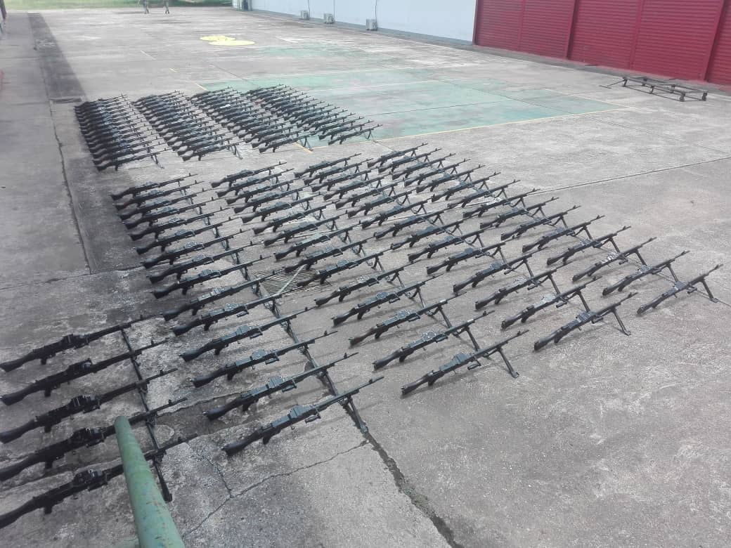 ManuelGBernalM's tweet photo. El servicio de armamento de la @Milicia_B1 continúa recuperando los diferentes sistemas de armas, en este caso la operatividad de 200 ametralladoras MAG cal. 7,62mm, elevando el poder de fuego de nuestro Pueblo en Armas. https://t.co/xMau1uO55k