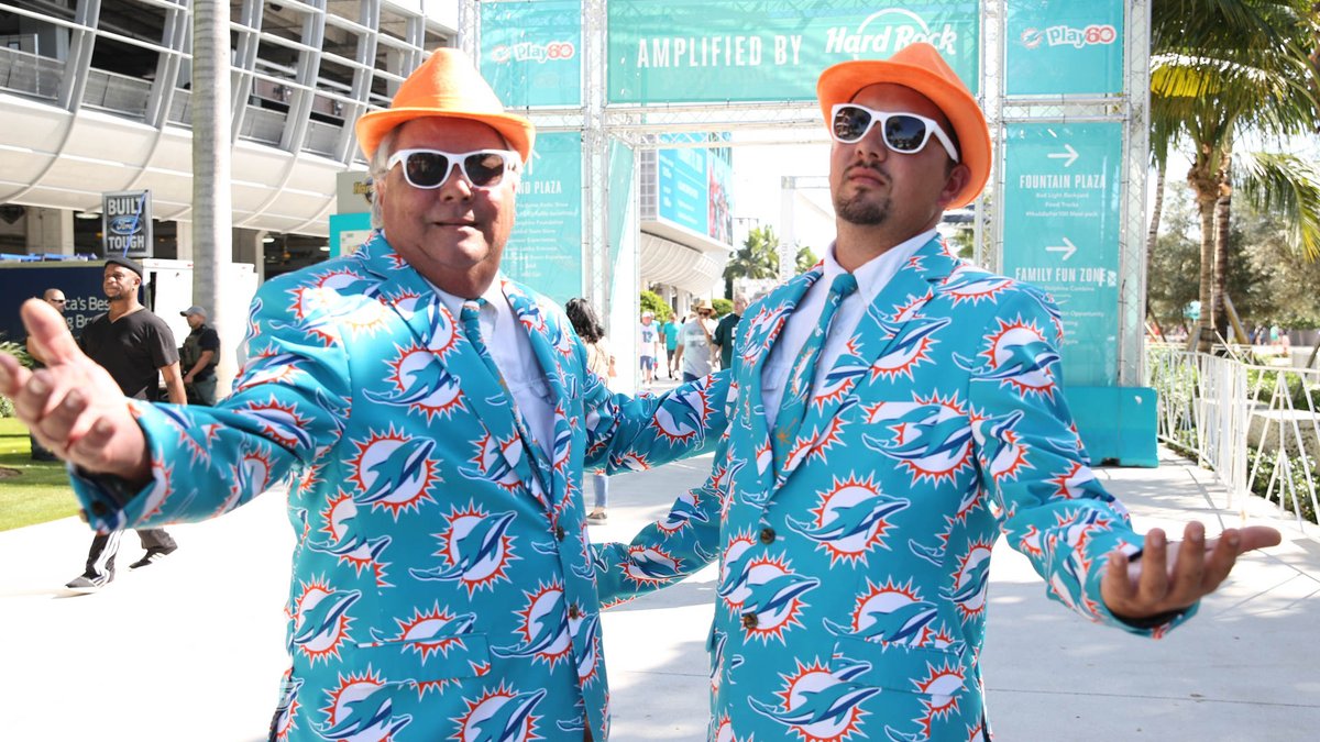 MiamiDolphins's tweet photo. Good morning fans! We want to know, how you became a Dolphins fan 👀 Drop a reply! 

#FinsUp https://t.co/39x4hFTLCX