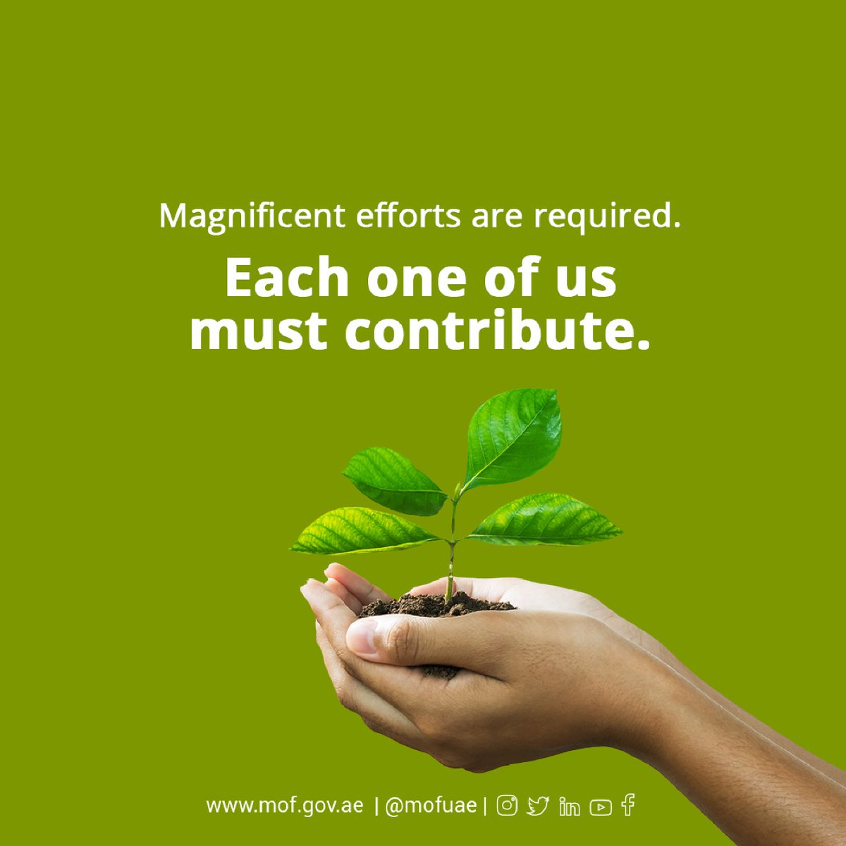 MOFUAE's tweet photo. Remember, the need for marking 2021-2030 as ‘The decade for ecosystem restoration’ was felt because there is no time to waste anymore. To save our planet, we all must take relevant & effective actions.
.
#worldenvironmentday #gogreen #restoreecosystem https://t.co/cLI5vfE9g4