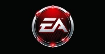 The Electronic Arts logo that they used for Crysis 2, which looks much darker, with red lights.