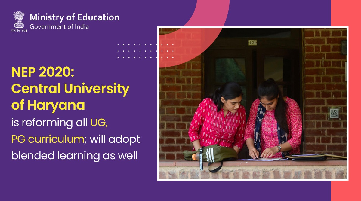 EduMinOfIndia's tweet photo. In order to implement #NEP2020, @CUHofficial is reforming the curriculum of all UG and PG courses. The university also plans to adopt a blended-learning mode that combines online and offline instructions.

All the best!

https://t.co/BxyZFSFnx2 https://t.co/4NnMsJOVgf