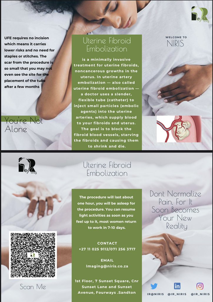 DrJP_IR's tweet photo. We offer modern,scarless &amp; minimal invasive ways of treating #Fibroids,a UFE.#UterineFibroidEmbolization

Book a Consult to discuss options available. 

Call: (011) 025-9112 
W/A or Call: 071 256 3717

Website: https://t.co/l9oSSwPqWK
Visit our #FACT page for more information. 💝 https://t.co/V8Ypt5tuu5
