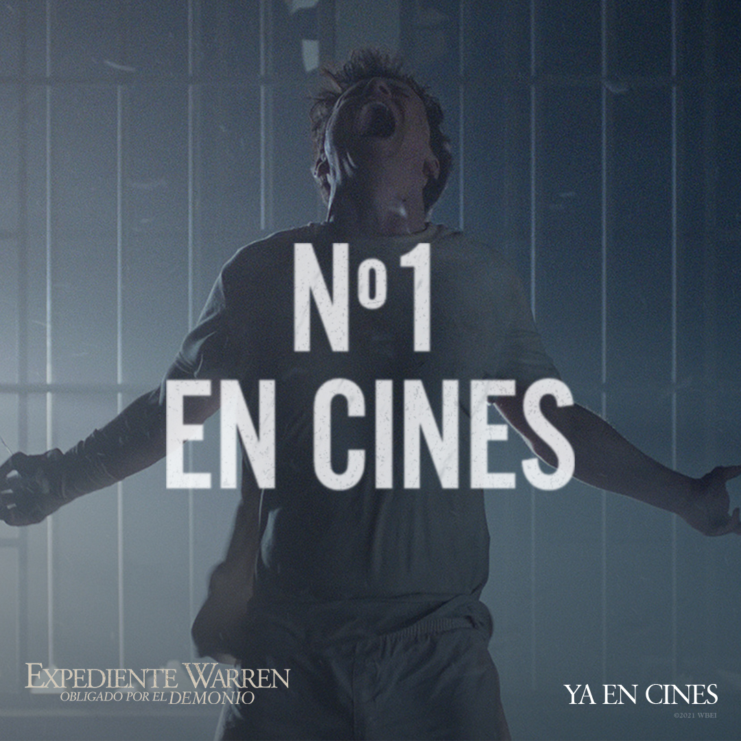 WBTerror's tweet image. #ExpedienteWarren Obligado por el Demonio ¡número 1 en cines!