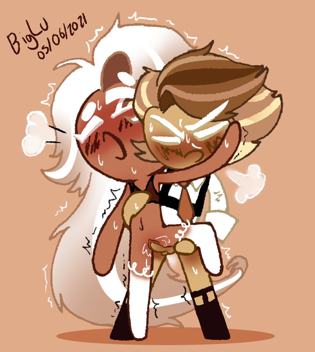 POOOSTING MA furst cookie run NSFW ,latte hair was a pain but it ended good...