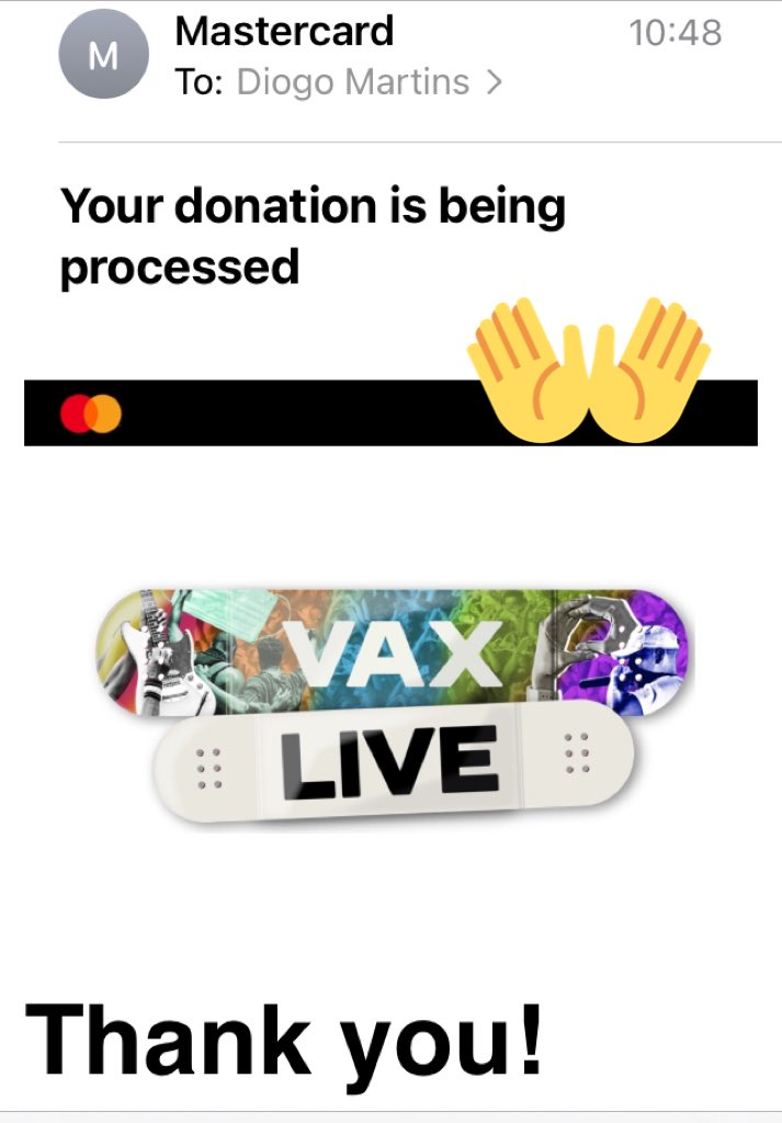 #GetOneGiveOne

Yes, that simple. 

💉🌍 

give.mastercard.com/p/vaxlive-now