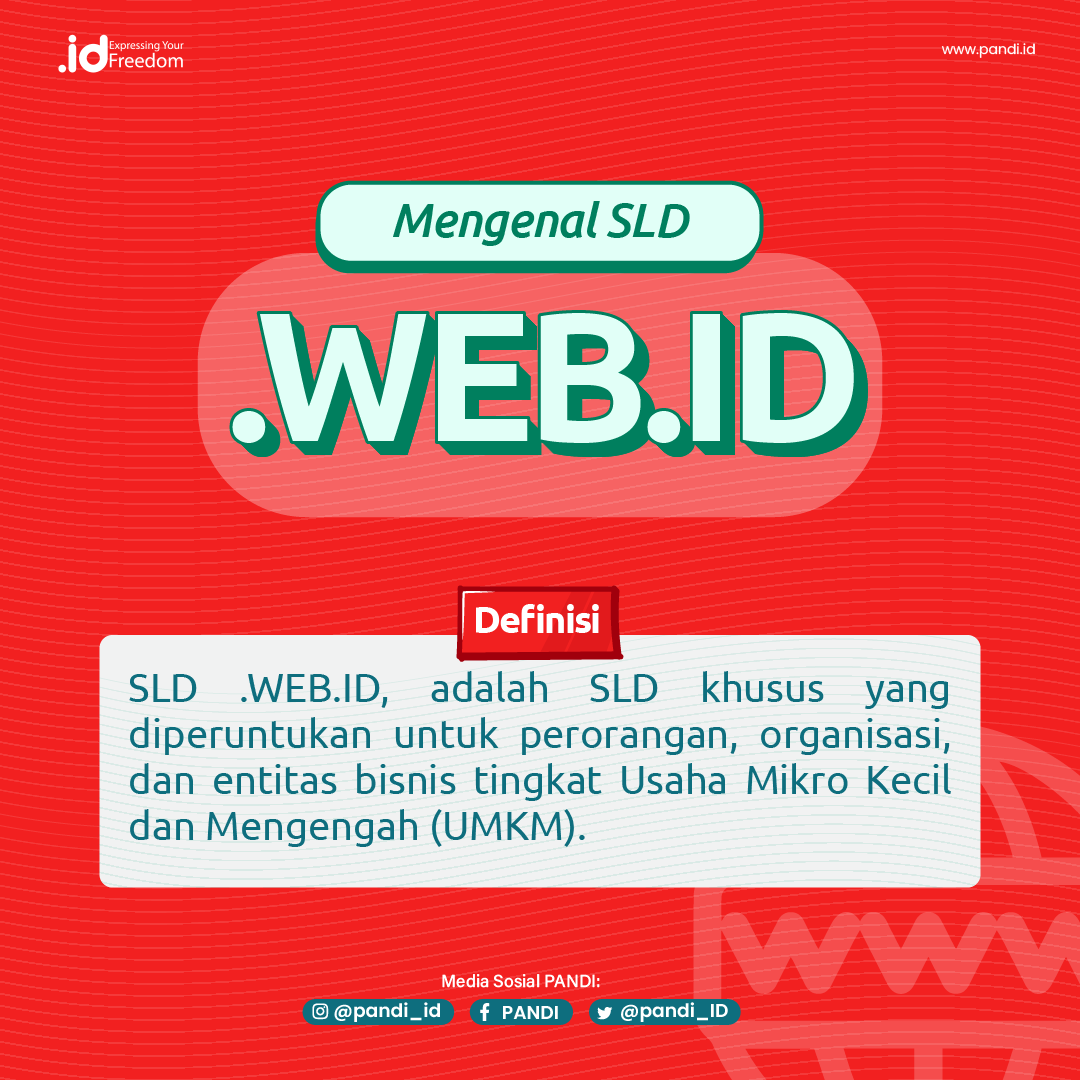 Pandi_ID's tweet photo. SLD .WEB.ID ini merupakan sld yang juga diperuntukan untuk umum, .WEB.ID dapat digunakan untuk personal maupun untuk instansi. Syarat pendaftaranya juga sangat mudah, salah satunya hanya dengan melampirkan salinan KTP, Sahabat ID.
#PANDI #ID #SahabatID #Domain_ID #Domaindotid https://t.co/pdbQLfvjbQ