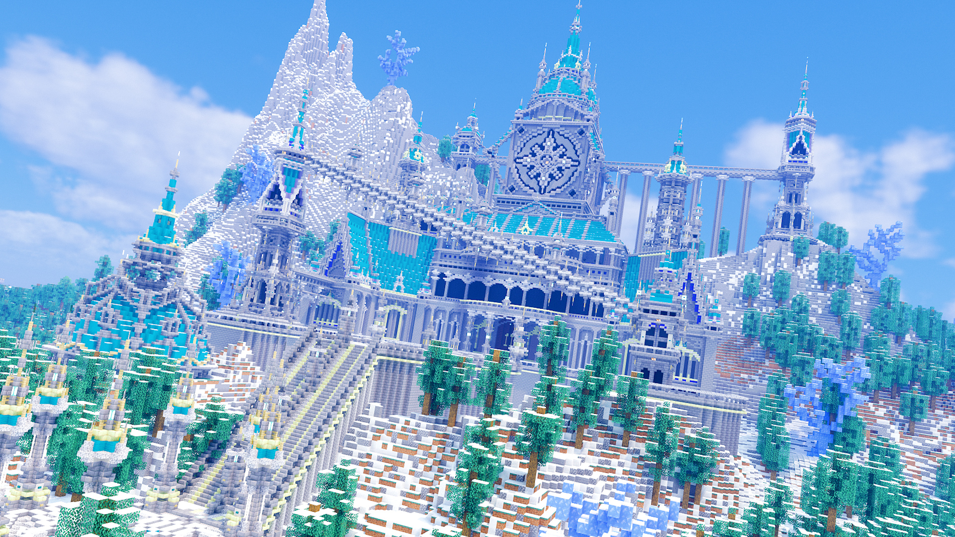 らーなろっそ 雪山にお城作りました 最近暑いし 気分だけでも涼しく T Co Qpqhug8yqh Minecraft マイクラ Minecraft建築コミュ マイクラ建築 Minecraftbuilds バニラ建築学部 T Co Ucfdw15wxs Twitter