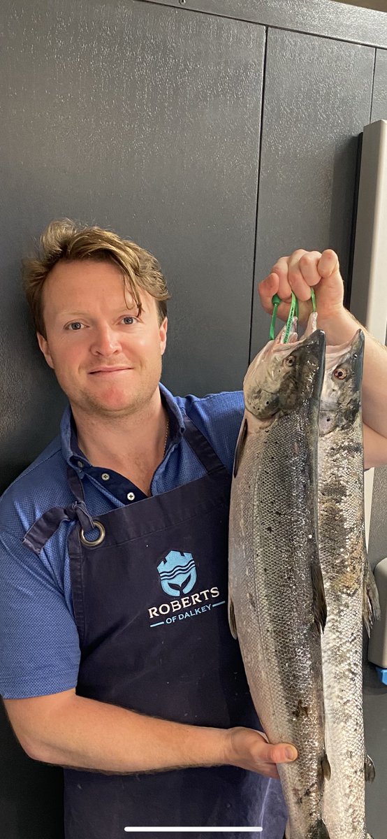 RobertsofDalkey's tweet photo. Wild Irish Salmon just in the door. Snap net caught on the Blackwater. #wildirishsalmon #snapnet #cutlets #dalkey https://t.co/EPhUMOqKxc