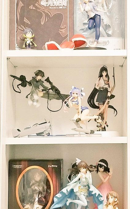 今日はフィギュアの棚を組み立てましたへ(×_×;)へ
愛おしい子達をパシャリ 