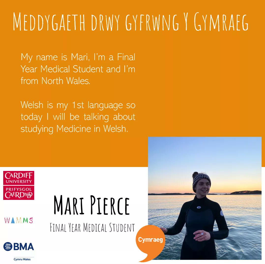 With⭐A WEEK⭐to go, meet our next speaker Mari! Mari is a Welsh speaker, and will talk to you about studying Medicine in Welsh!🏴󠁧󠁢󠁷󠁬󠁳󠁿 📚 #CUWAMMS #cardiffuni #MedSchoolApplicantsConference2021 #wideningparticipation #medicine