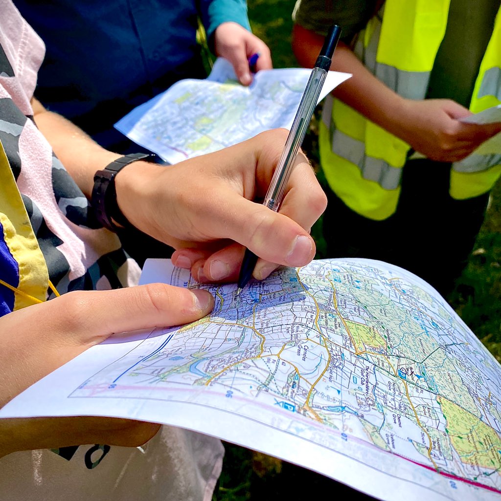 Route planning #scouts #hike #nicetobeback #skillsforlife