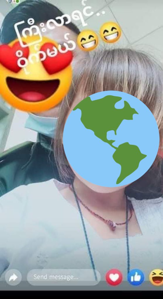 A member of the Terrorist Military Council is sexually harassing primary school children. He said that "I will rape her when she grows up" on his Facebook story with these photo. Children in Myanmar are now insecure. 
#UNICEFMyanmar 
#WhatsHappeninglnMyanmar 
#June5Coup