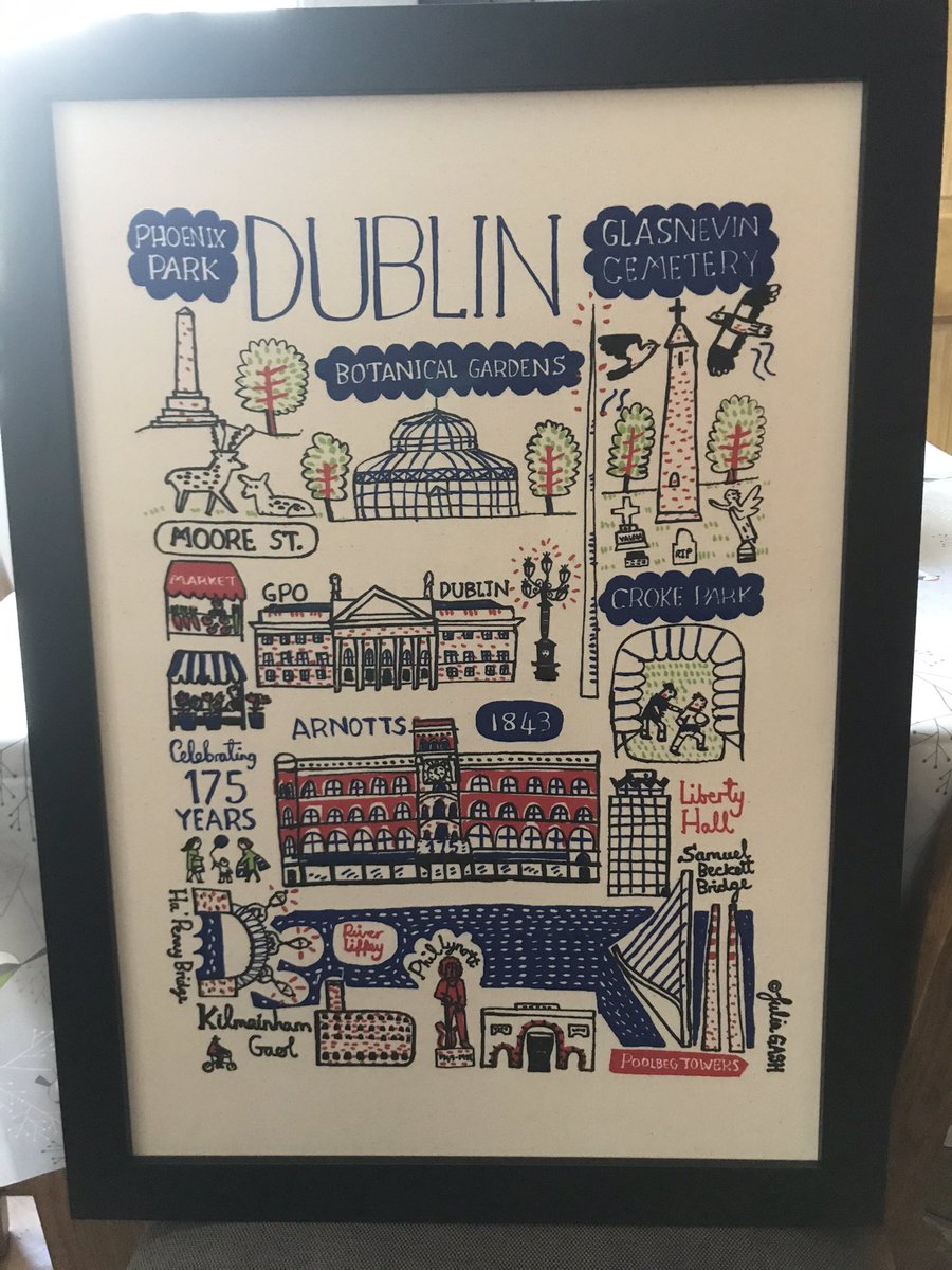 MaryDFitzgerald's tweet photo. @ArnottsDublin It’s only taken me a couple of years to get this beauty framed. Thrilled I did, it brings me fond memories of #Dublin https://t.co/516WCS1hKm