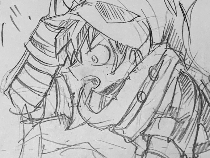 思いつき漫画をペン入れ 