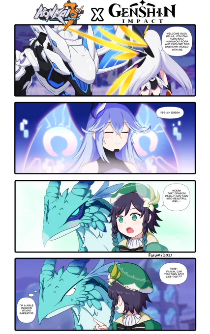 Honkai Impact3rd X Genshin Impact Fan Comic.
Enjoy o/
#HonkaiImpact3rd 
#GenshinImpact
#miHoYo 