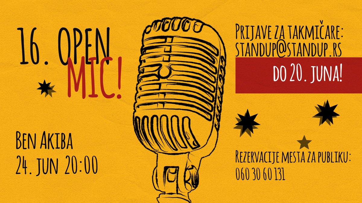 LookerWeekly's tweet photo. Postani stand up komičar! https://t.co/WQM3vLAp2K #Najavljujemo #Predstave #magazin https://t.co/cKQN73UiQ6