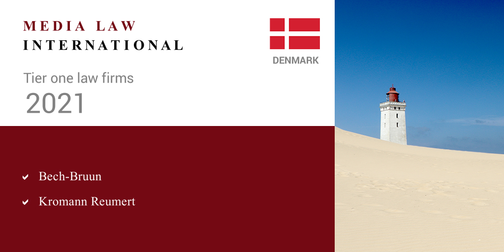 🇩🇰 As Denmark honours the Danish Constitution, signed on this day in 1849 and 1953, we congratulate the top-tier firms in Denmark in MLI 2021: Bech-Bruun and Kromann Reumert. Tillykke!

View the Denmark chapter ➡️ buff.ly/3x1muEW
#medialawint #medialaw #lawfirms #denmark