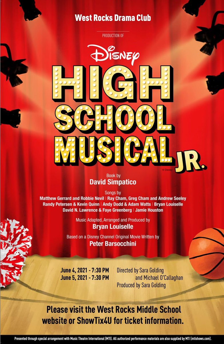 Congratulations to the cast of West Rocks’ High School Musical Jr. on a fantastic show! All those hours of editing was worth it. Another night of streaming…get your tickets! showtix4u.com/event-details/… #westrocksdramaclub <a href="/reynoldslearn/">Adam Reynolds</a>