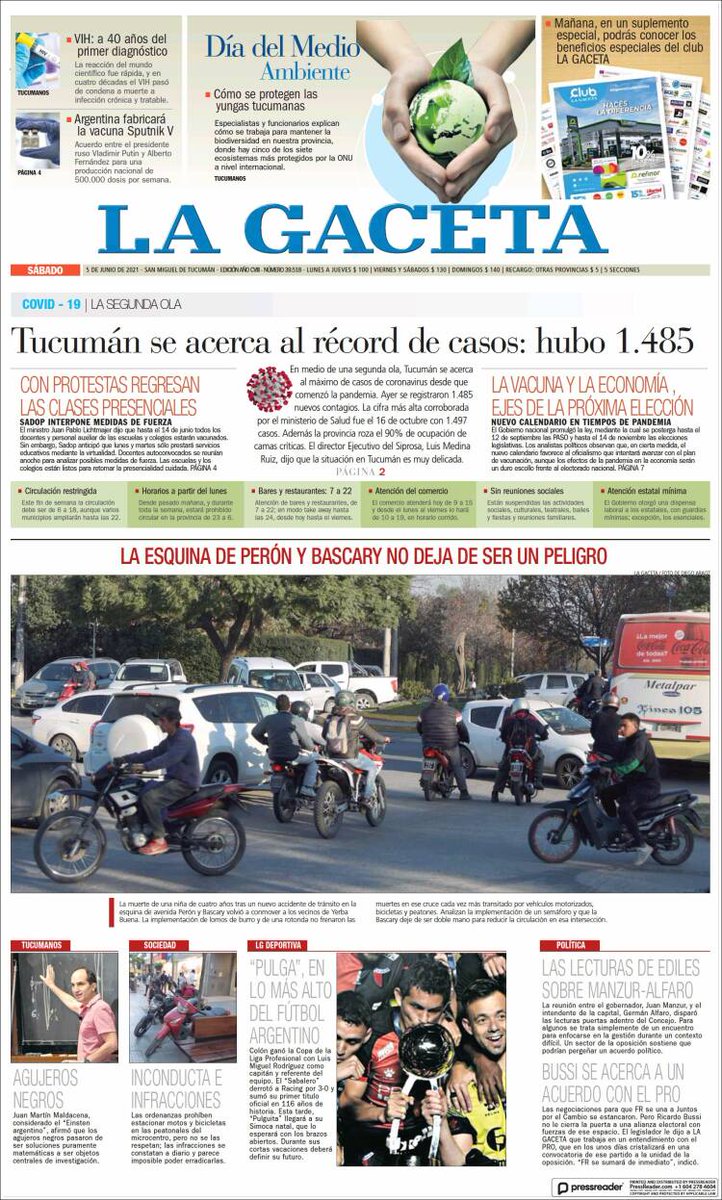 Recorremos Argentina en <a href="/Cadena3Com/">Cadena 3 Argentina</a> 
Ronda de periodistas con
<a href="/vmaslup/">Vero Maslup</a> desde Rosario.
En Santa Fe <a href="/pipyriveroc3/">Roberto Rivero</a> 
Desde Tucumán <a href="/RosaliaCazorla/">Rosalía Cazorla</a> 
En Mendoza <a href="/LuisOmarCastro/">Luis Omar Castro</a> 
Elisa Zamora informa desde Salta.