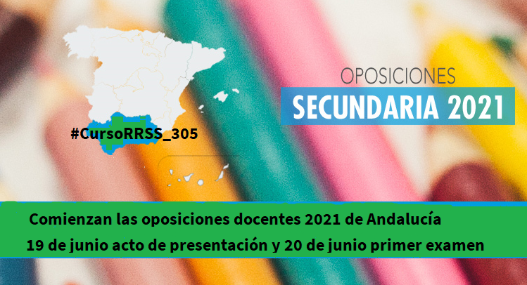 RRSS_BASILIO's tweet photo. 📣Comienzan las oposiciones docentes de secundaria 2021.
▶️6142 plazas🧩 de 116  especialidades y 7 cuerpos docentes diferentes.
❗️Se tomarán todas las medidas de seguridad en relación con el COVID☑️.
@CursoRRSS_305 #CursoRRSS_305 https://t.co/rFIPqohlpc