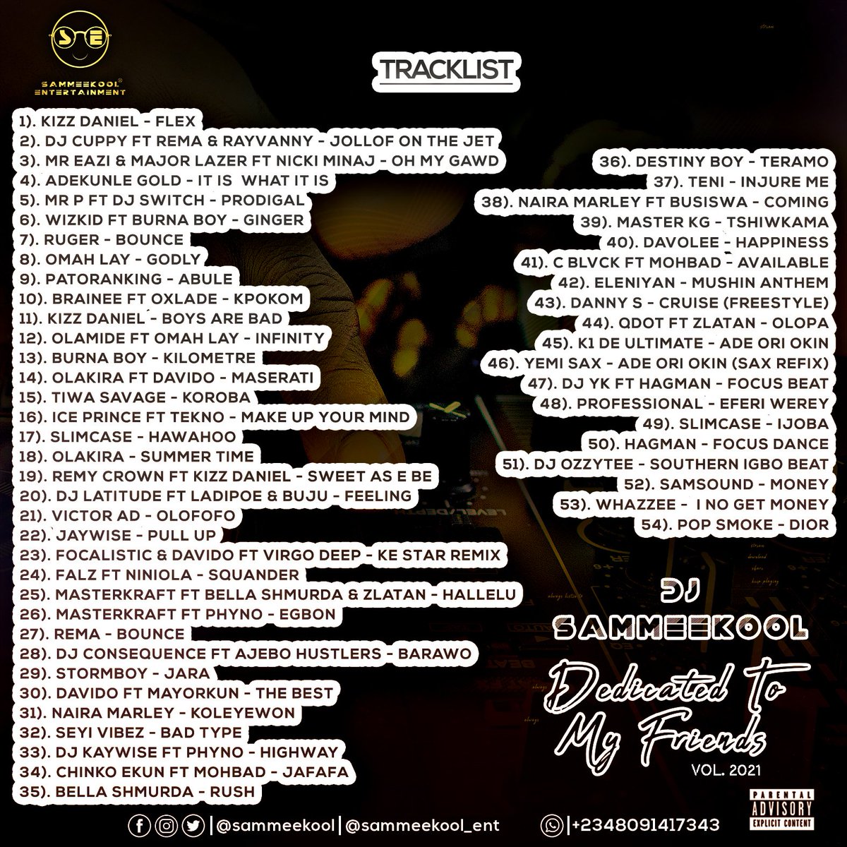 Sammeekool_Ent's tweet photo. ANNOUNCEMENT!!!

DTMF DROPS IN FEW HOURS.

ADVICE!!!

CLEAN UP YOUR DANCING SHOES TO GET IT DIRTY AGAIN.

OPINION!!!

YOU DON'T HAVE "AUDIOMACK"?
DOWNLOAD FROM 'PLAY STORE' OR APPLE STORE.

THANKS.
#DTMF2021 #SammeeKooL #OlounSE😎 https://t.co/TSJUZjU5o0