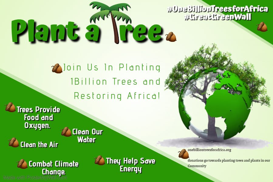 Determination is the Key. Our Environment is suffering a lot. Let us be determined to join hands with #OneBillionTreesforAfrica #GreatGreenWall to save it! @1_billiontrees, @TabiJoda1 @DevinaOngera