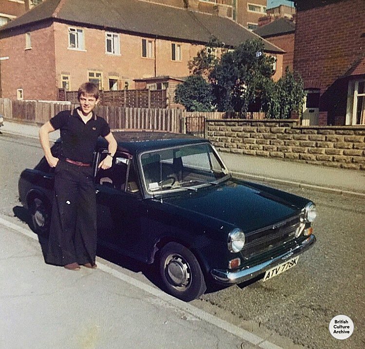 Bates70Ian's tweet photo. @PaulCowland_ Oxford bags, Fred Perry T shirt. Radford Soul Boy in the shadow of Players Factory. https://t.co/7KpoAMONyM