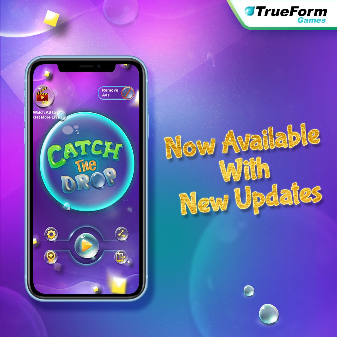 trueformgames's tweet photo. Add more entertainment to your life with new updates in #CatchTheDrop

Download Catch The Drop: https://t.co/PFt3yeSvWy

#catchthedropgame #challenginggame #mobilegame #games #gameplay #newupdates #thrillinggame #amazinggameexperience #playnewlevels #trueformgames https://t.co/cefUIKh3B0