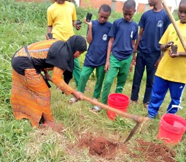 MVIWATA's tweet photo. Mengi ya maeneo yaliyokuwa wazi hapo awali yamepandwa mboga mboga na miti inayowanufaisha wanafunzi takribani 500 kwa chakula na utunzaji wa mazingira. Wanafunzi pia wamejifunza na kufanya kilimo kwa vitendo, na hivyo kupata stadi bora za kilimo endelevu tangu wakiwa shuleni. https://t.co/kyij9gmpl5