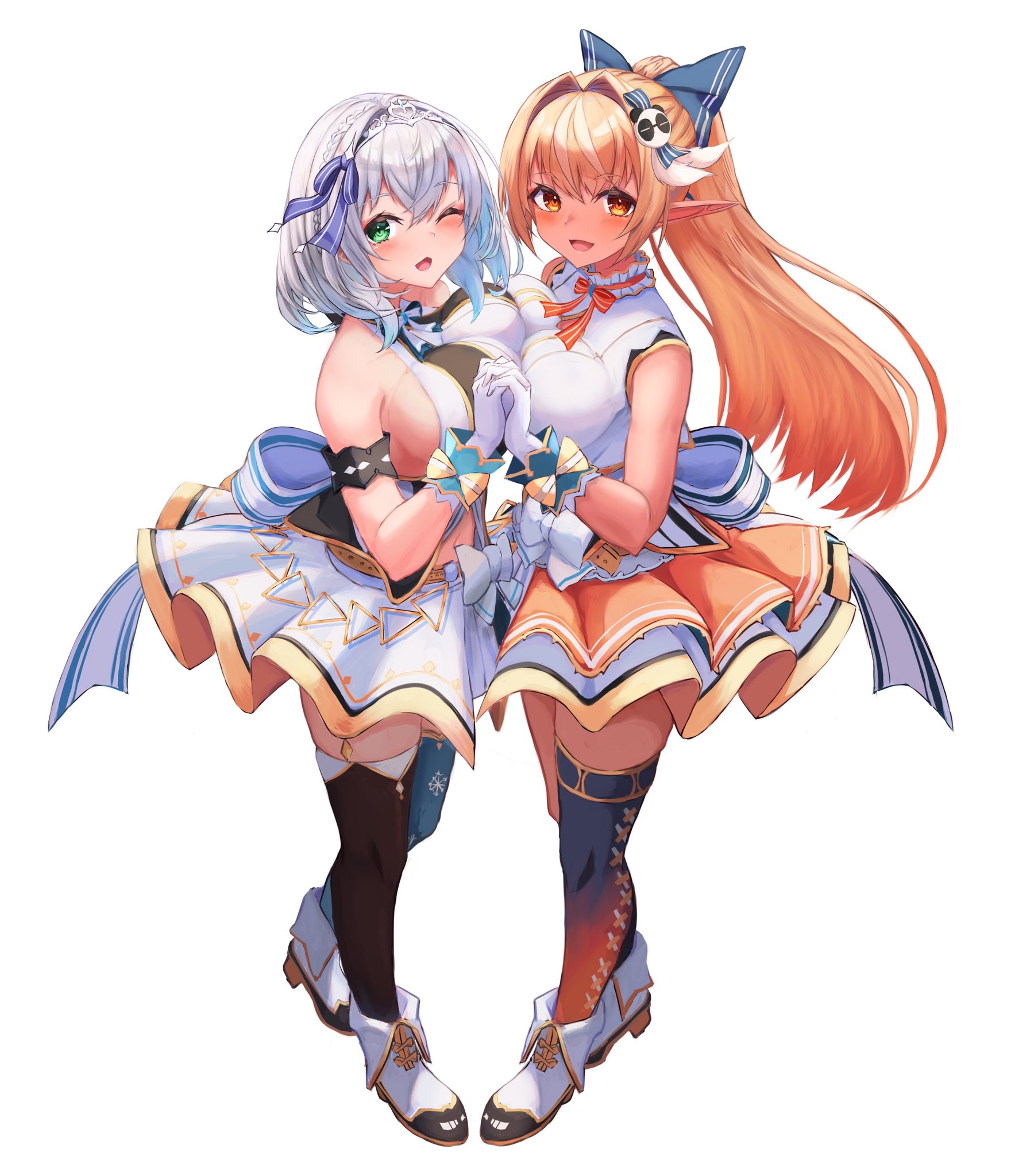 Inre C99 2日目南ほ 06b 不知火フレアさんと白銀ノエルさん2人の初の歌ってみた ナイショの話 のイラストの一部分を担当させて頂きました お二人のてぇてぇ歌声とともにイラストやmvも楽しんでいただけると幸いです お歌のリンク